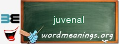 WordMeaning blackboard for juvenal